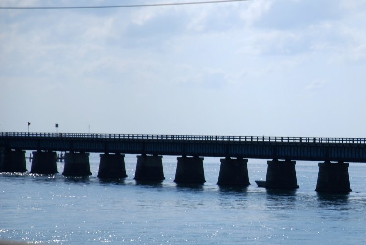 Florida - Isole Key, lungo la US1 sopra il 7 miles bridge