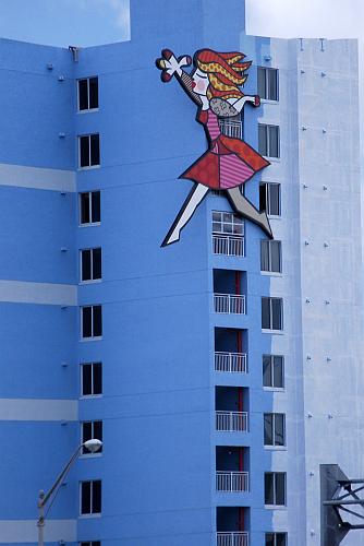 Britto su un palazzo a Miami