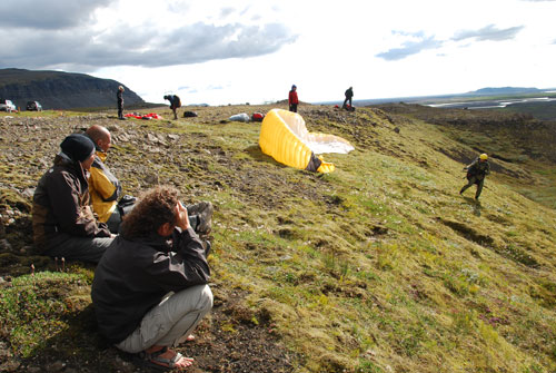 Paragliding in Icelands